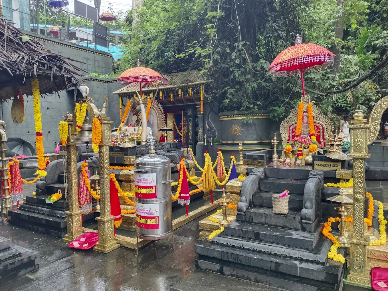 Serene forest temple Sree Kallely Oorali Appooppan Kavu in Pathanamthitta district, Kerala