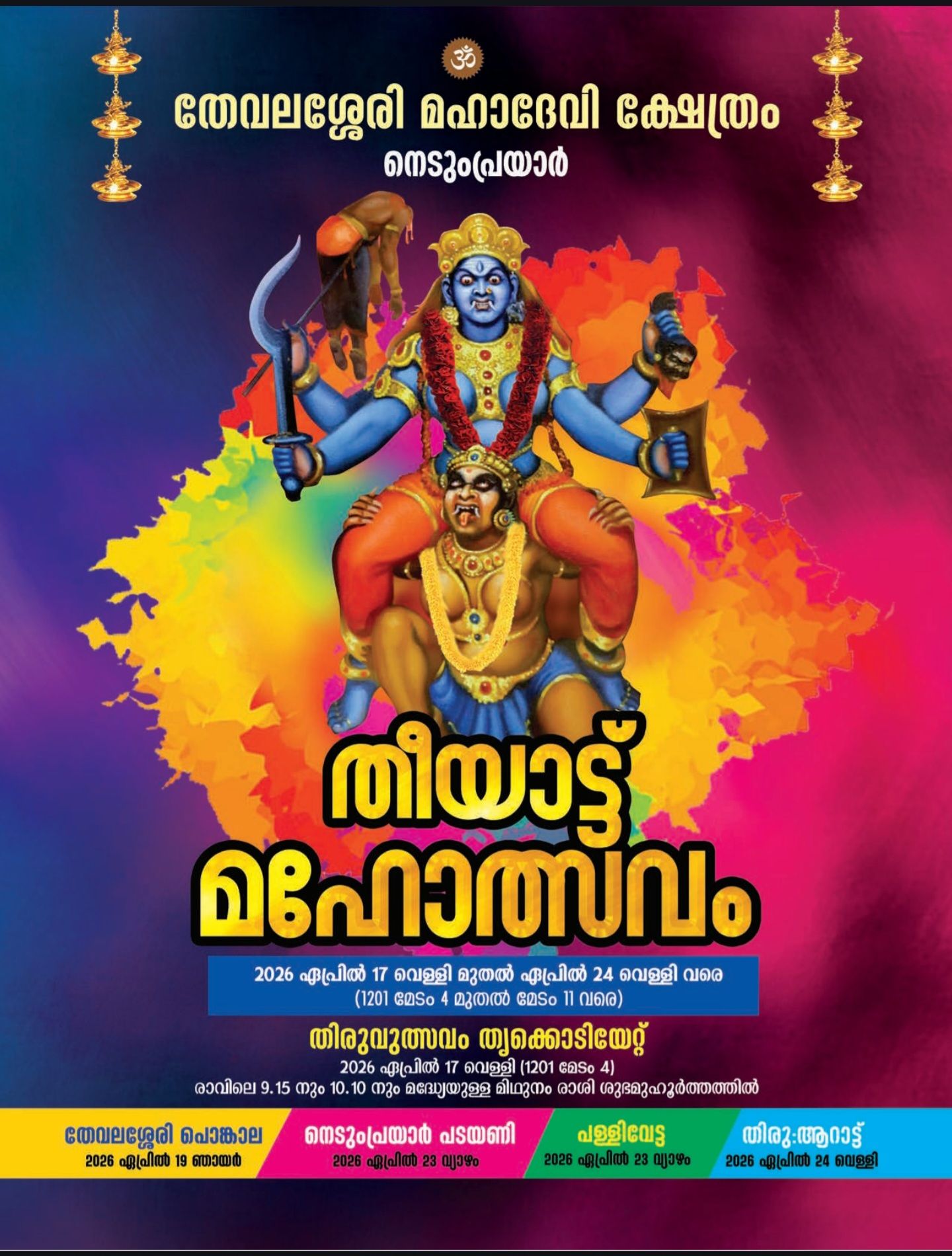 Theeyattu Mahotsavam Thevalassery Mahadevi Temple Pathanamthitta Kerala