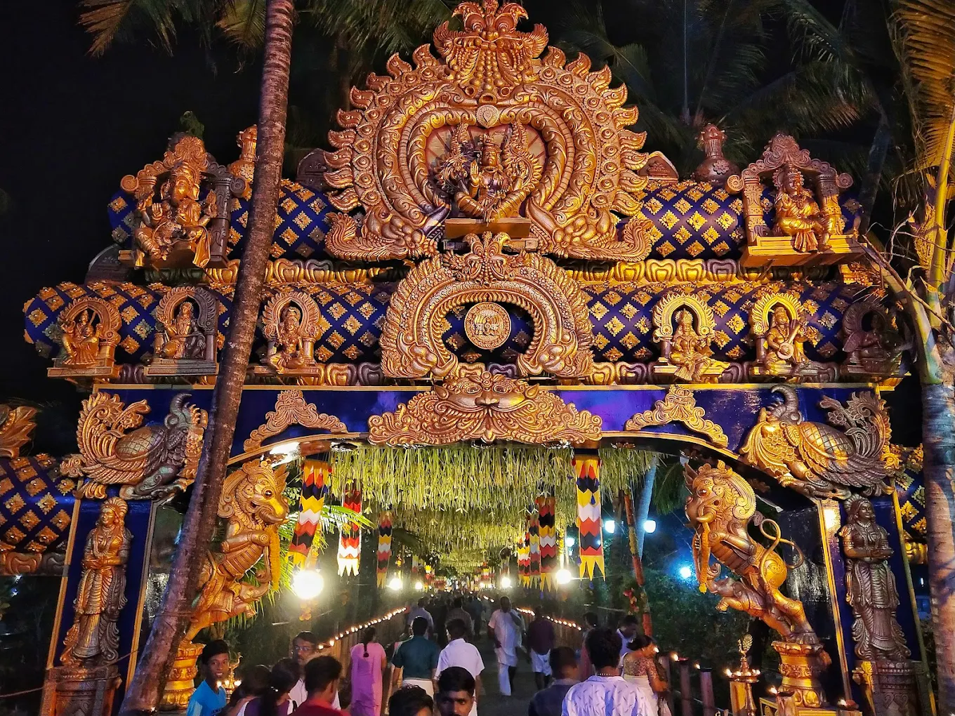Inner courtyard of Avanangattil Kalari Temple