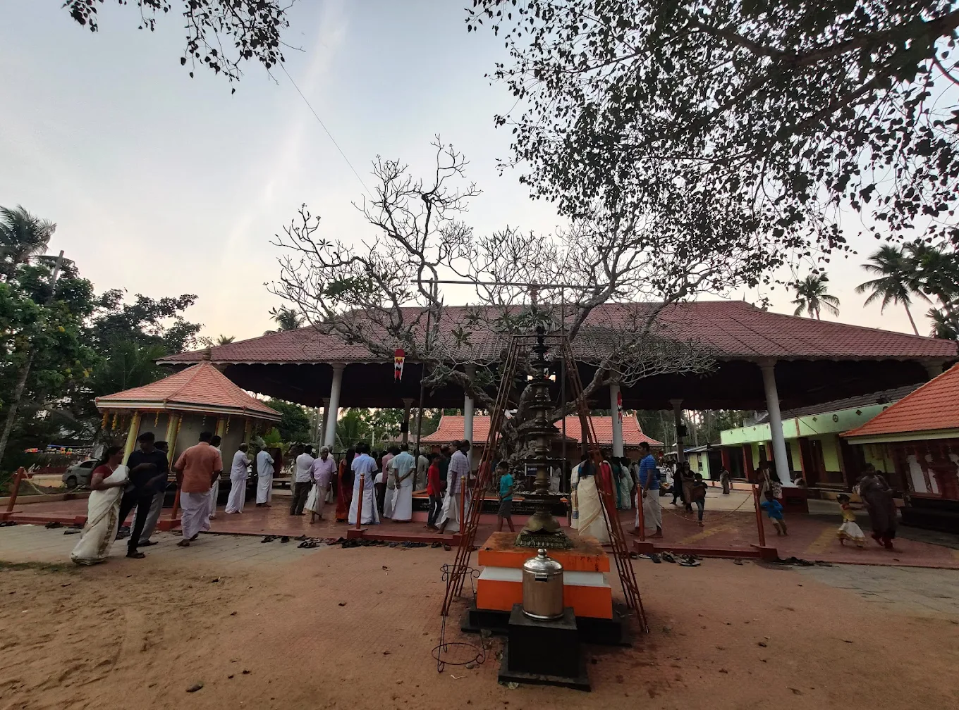 Front view of Chakkamparambu Bhagavathy Temple Thrissur