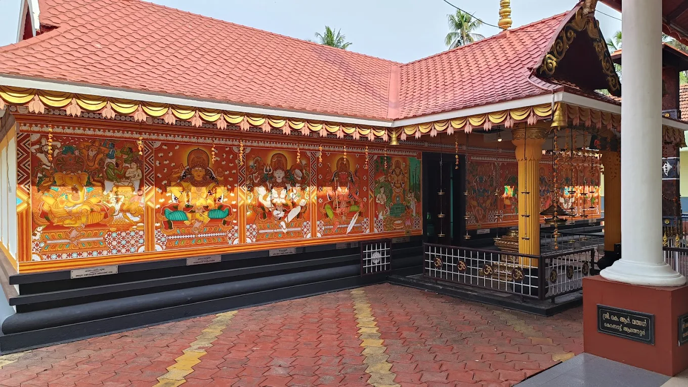 Traditional architecture of Chakkamparambu Bhagavathy Temple Kerala