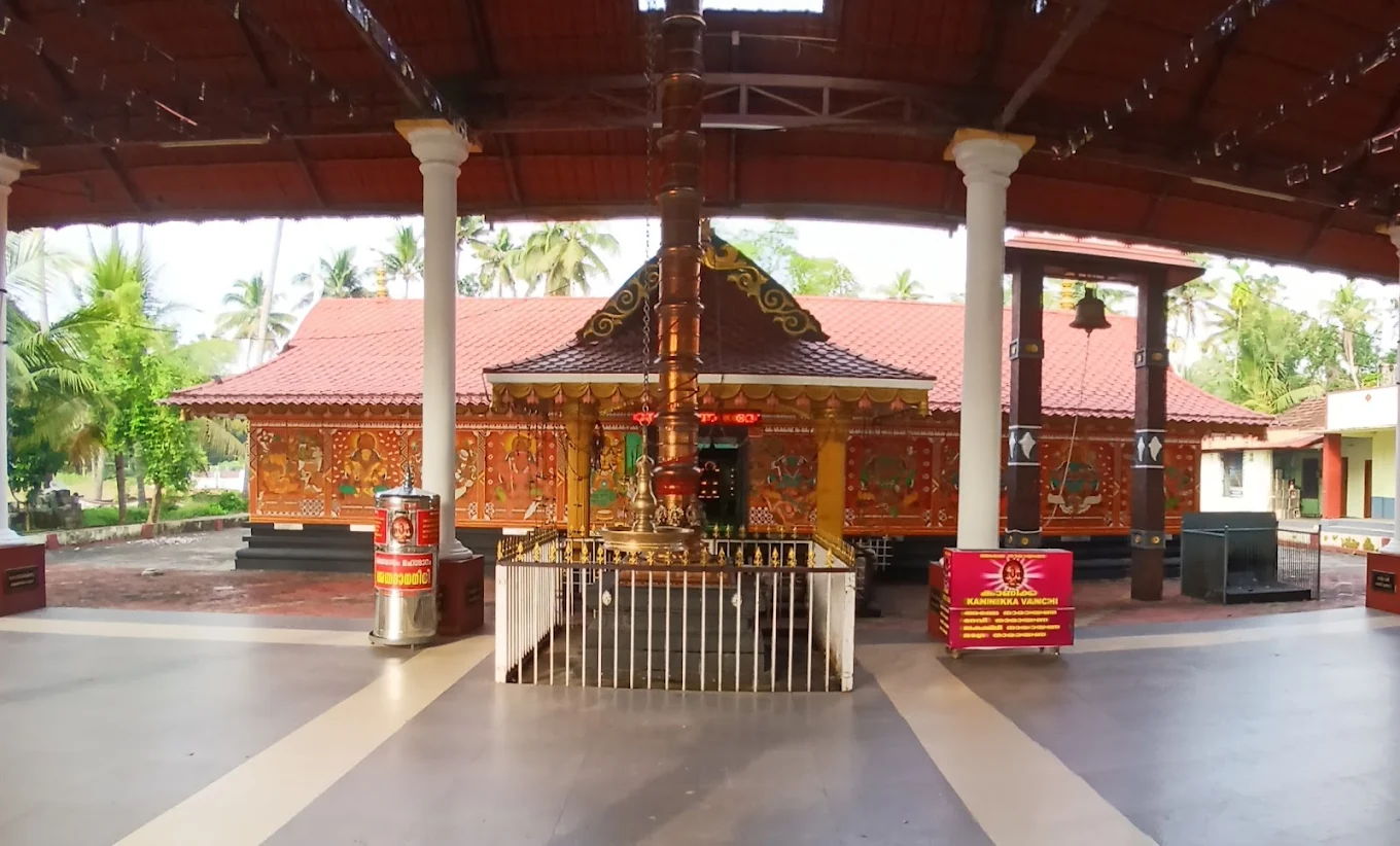 Chakkamparambu Bhagavathy Temple Thrissur Kerala sacred shrine view