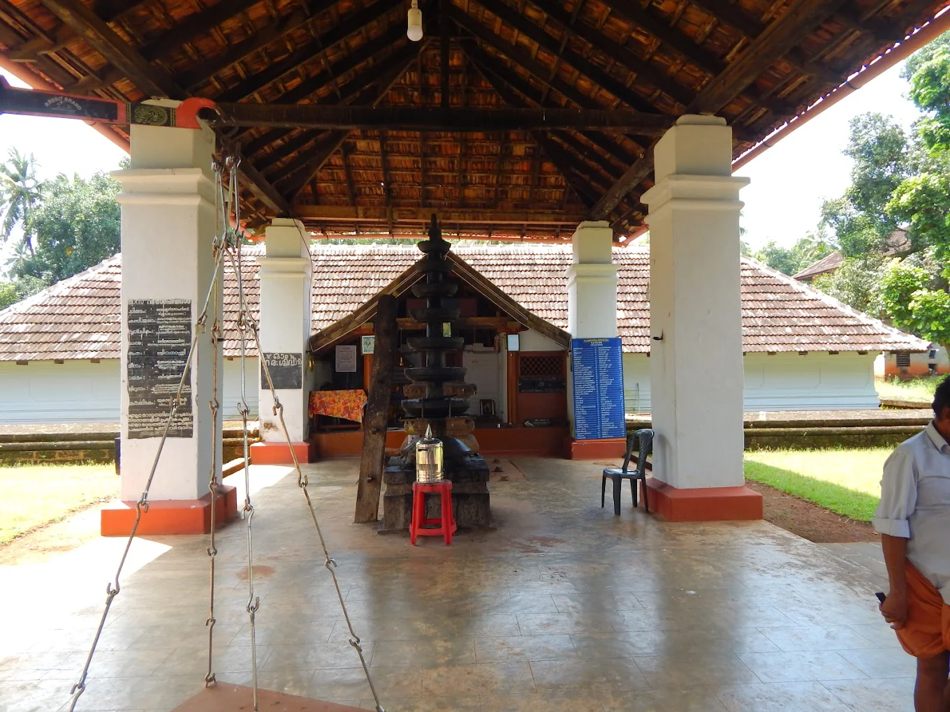 Chemmanthatta Mahadeva Temple decorated for annual festival