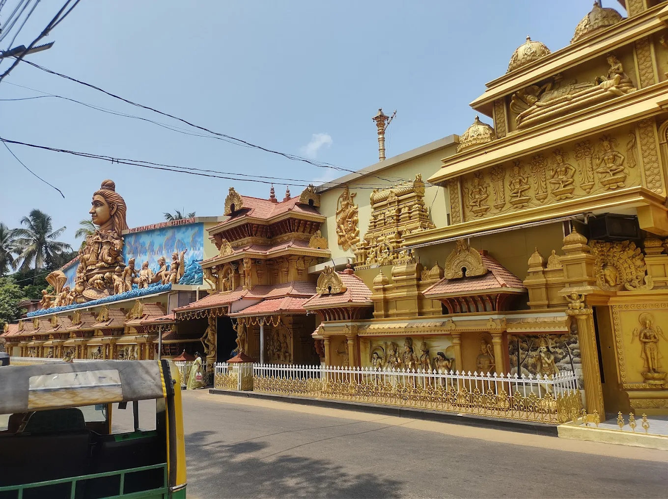 Temple courtyard ofPeringottukara Devasthanam Sree Vishnumaya Swami Temple
