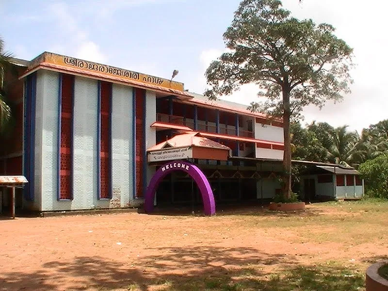 Traditional Kerala temple architecture at Vazhappully Rajarajeshwari Temple