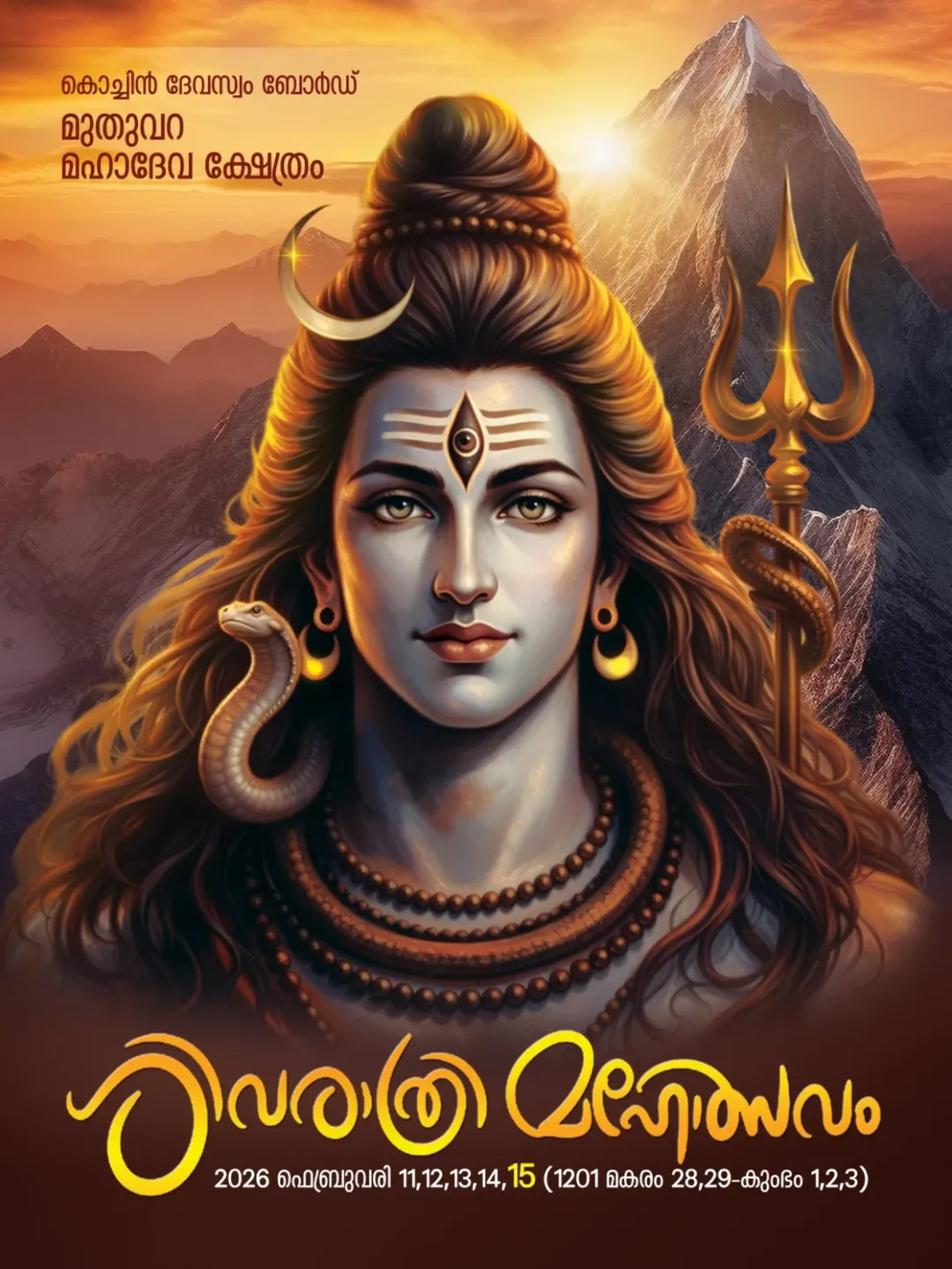 Shivaratri Mahotsavam Muthuvara Mahadeva Temple Thrissur Kerala