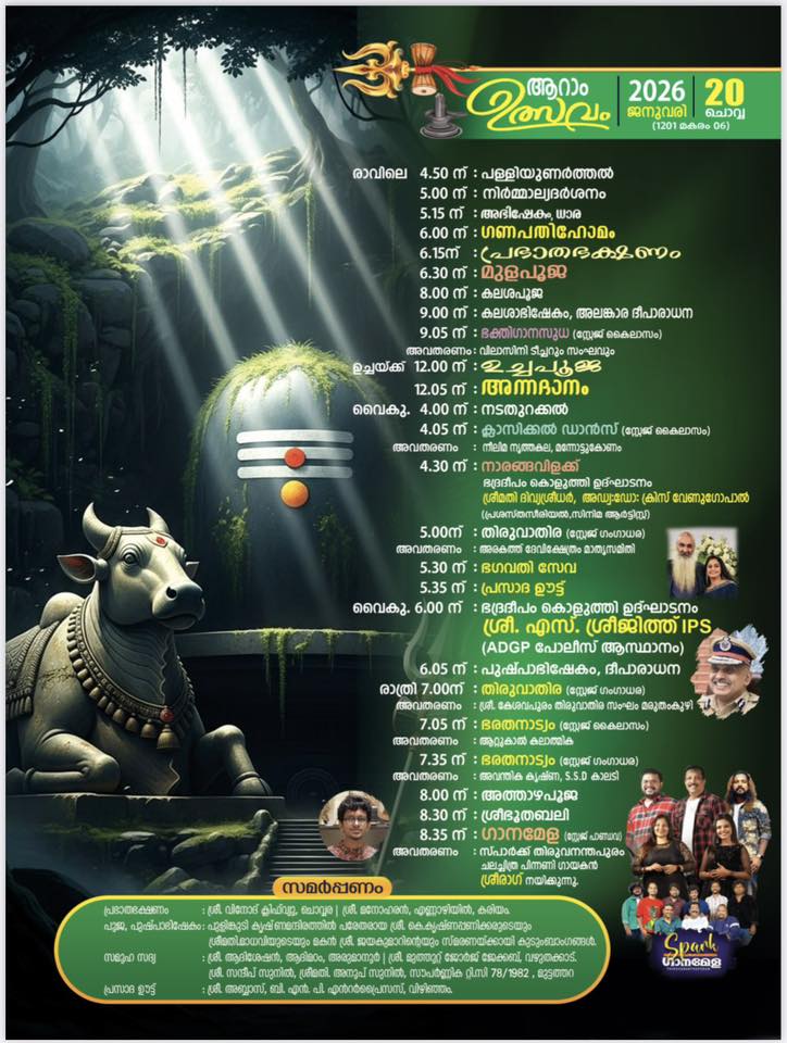 Bhoothabali ritual Aazhimala Siva Temple