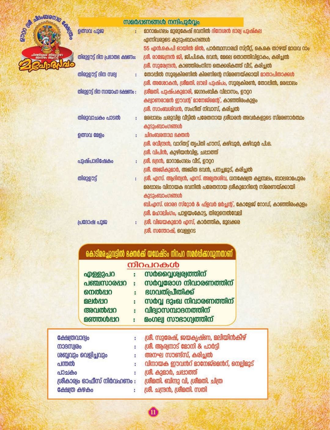 Kerala Hindu temple festival Chithirai Thiruvizha Aarattu Mahotsavam