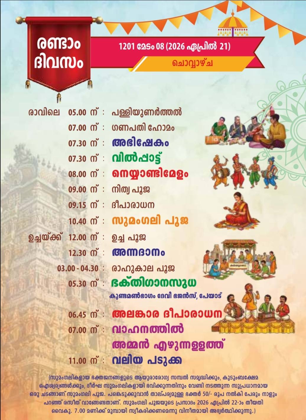 Makali Amman Temple Killippalam Amman Koda Utsavam 2026 Kerala temple festival events
