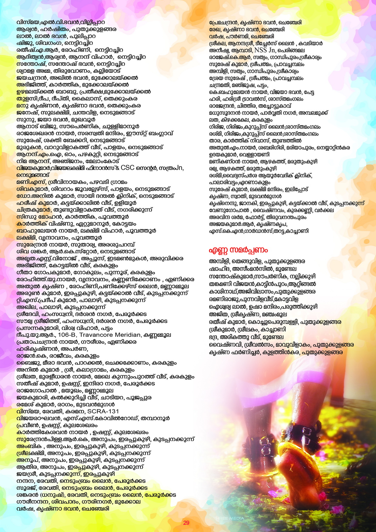 Children participating in temple rituals