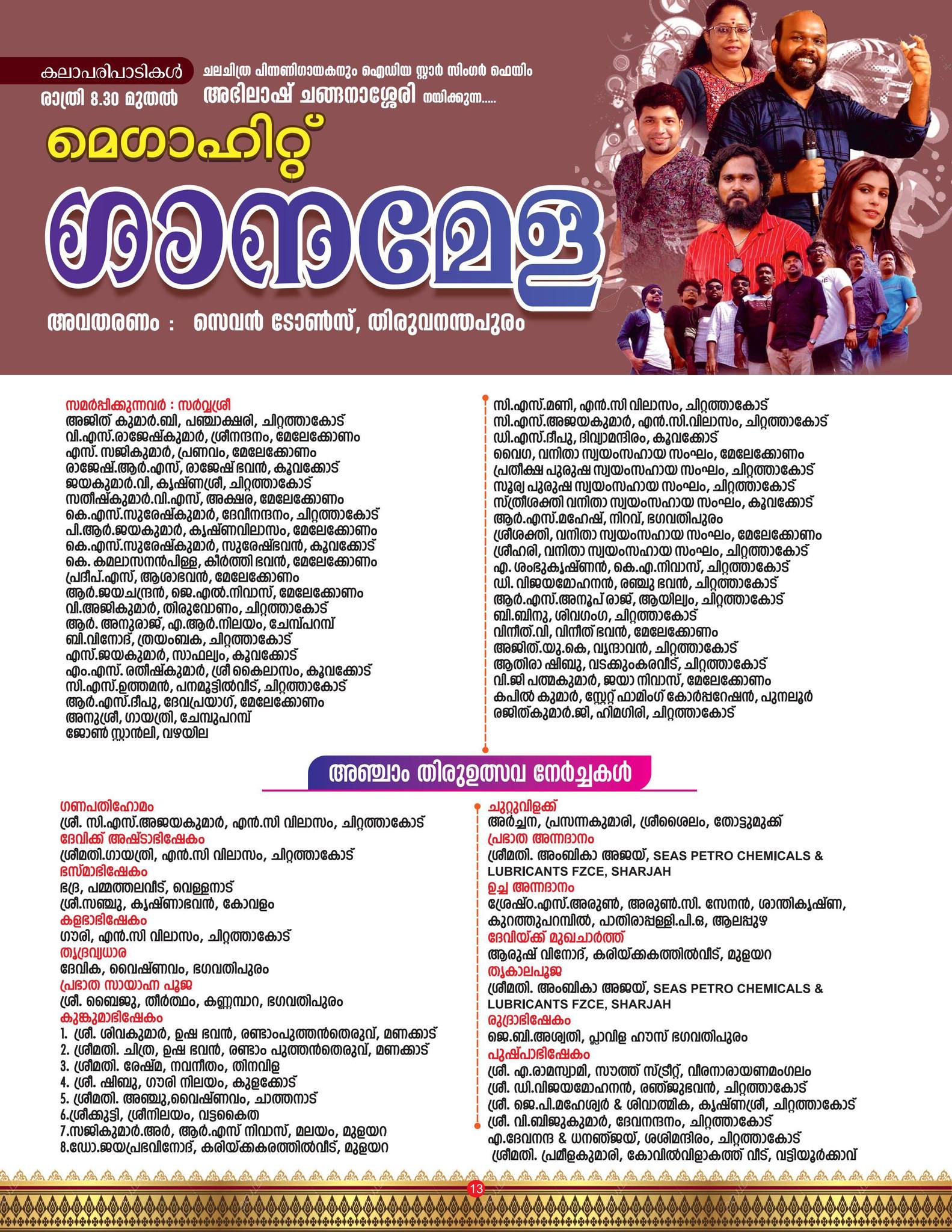 Kuthiyottam ritual performance at Kariyamkulam Shree Bhagavathy Temple