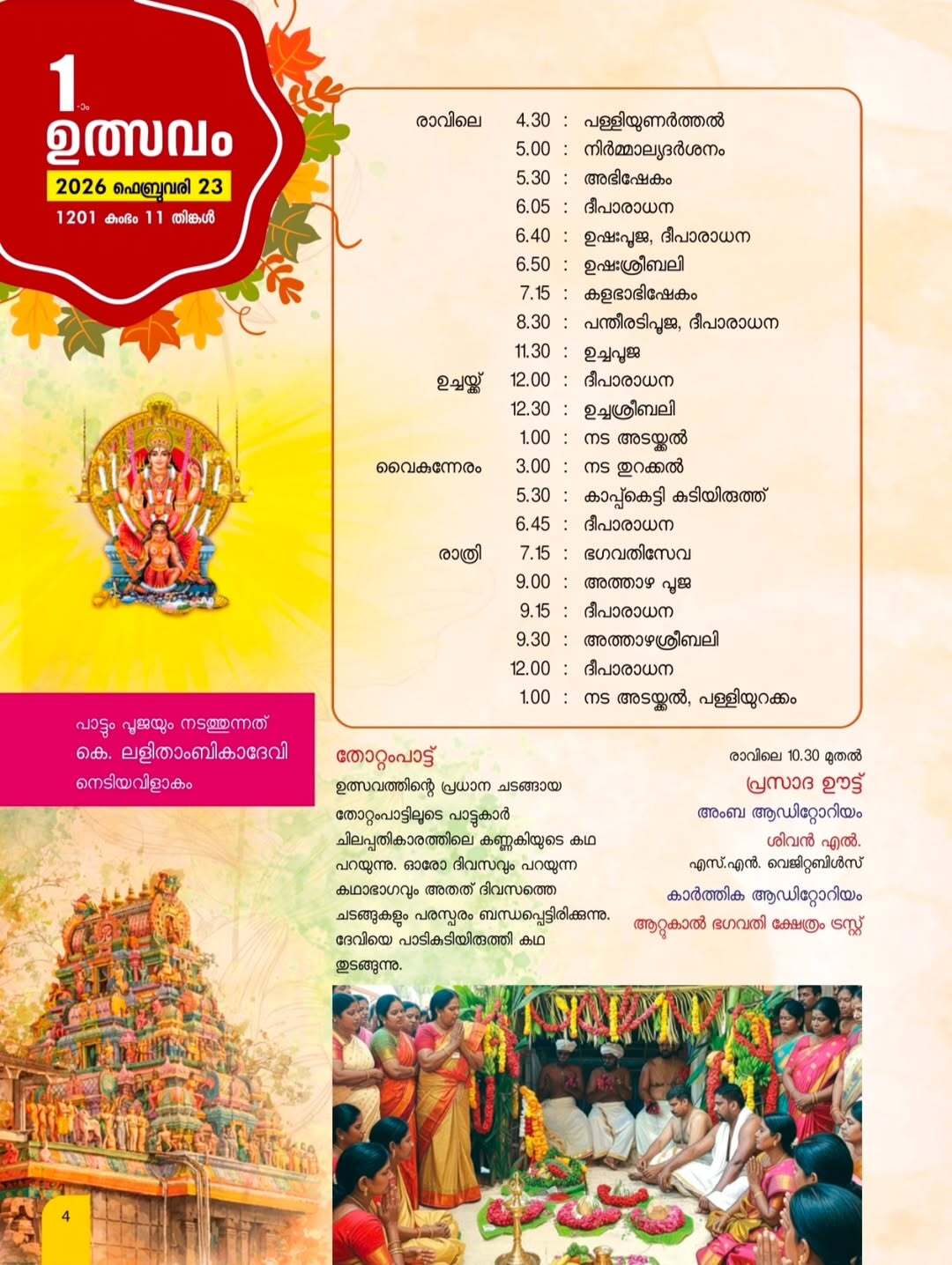 Crowd of women offering Pongala at Attukal Bhagavati Temple