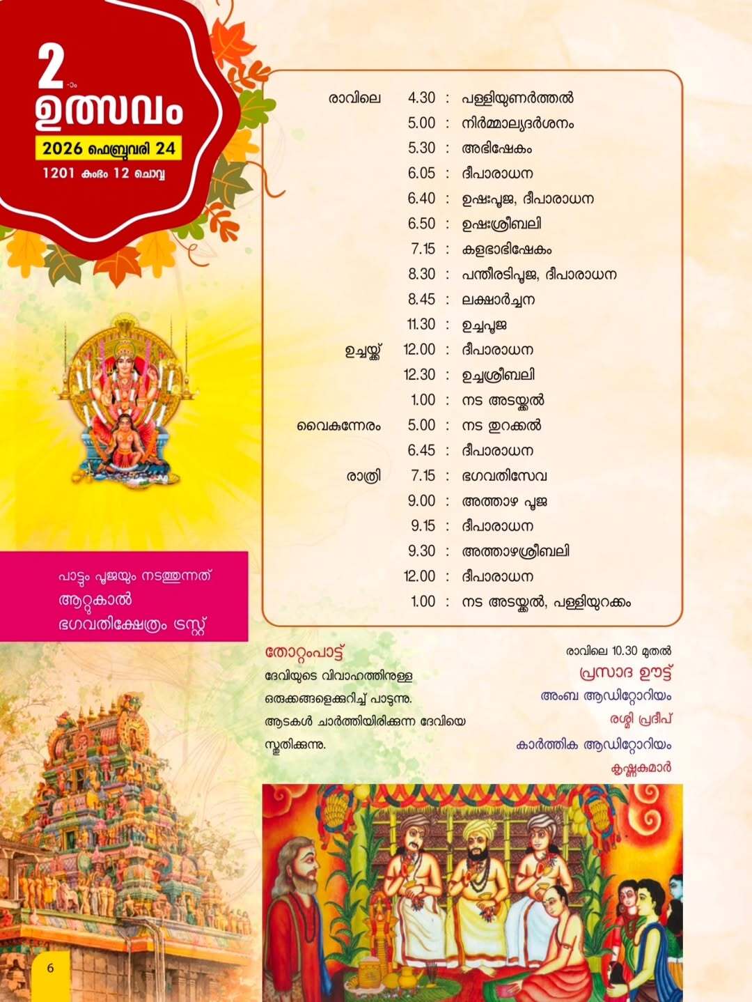 Close-up of Pongala pots with offerings at Attukal Temple