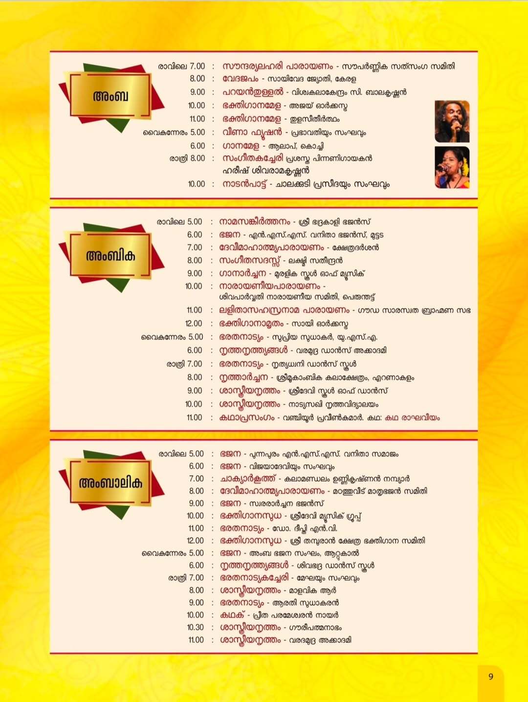 Devotees participating in morning Abhishekam at Attukal Temple