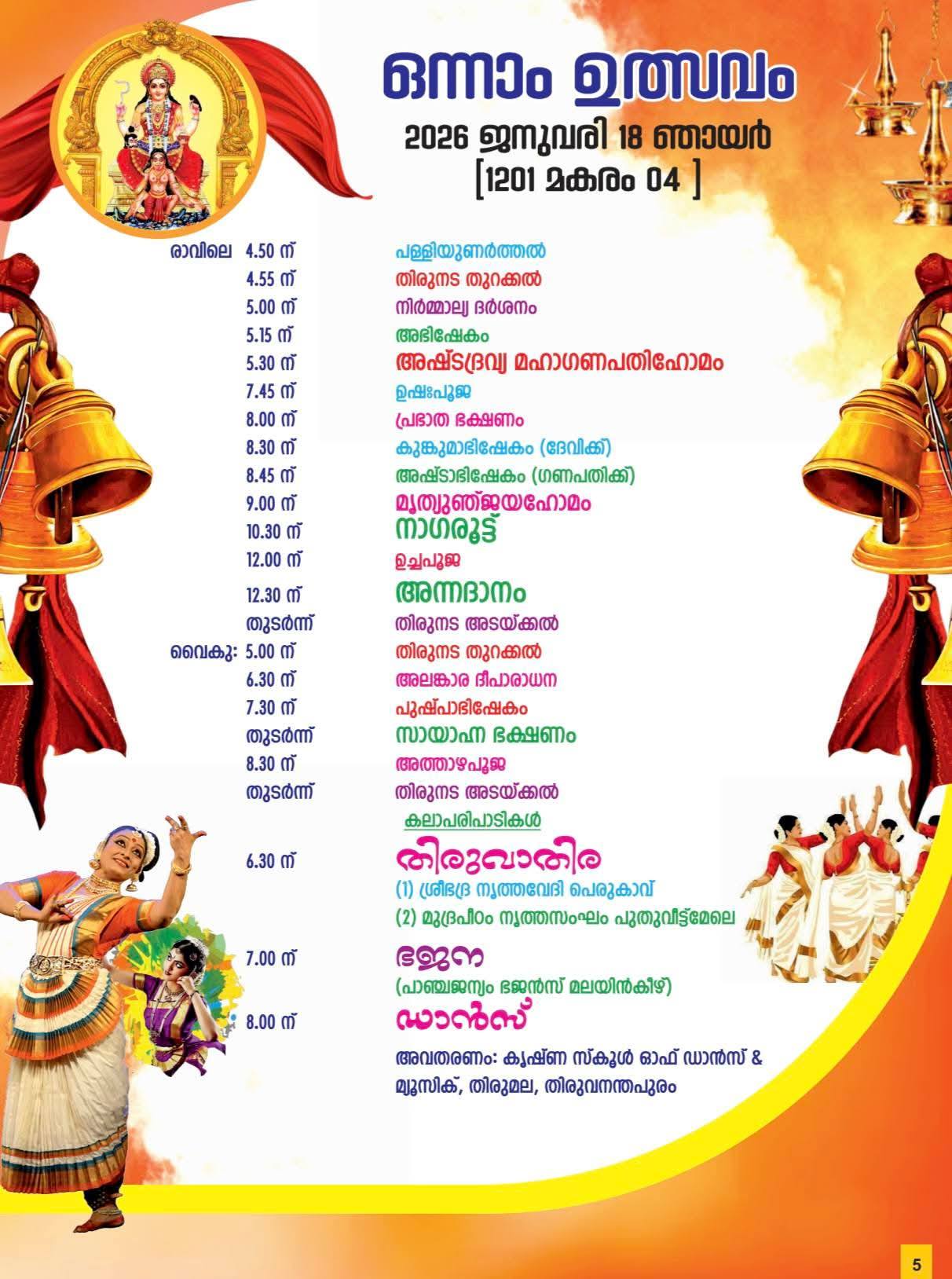 Devotees offering prayers at Prathista Varshika Mahotsavam & Pongala 2026