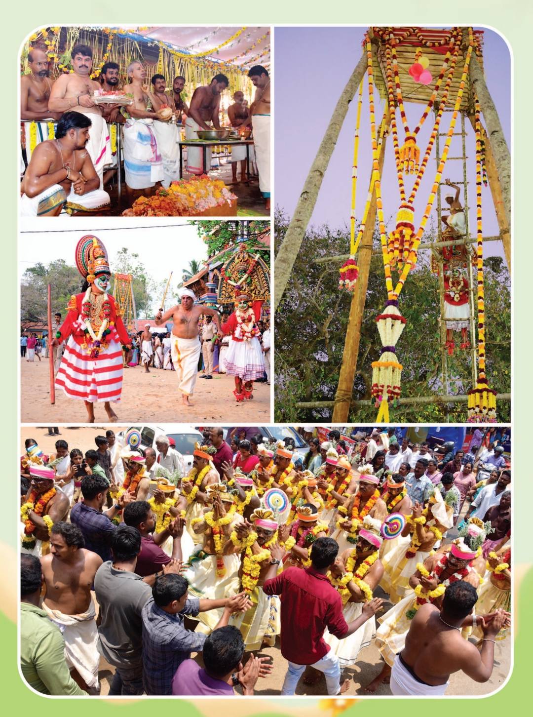 emple decorated with lights for Sarkara Bharani Mahotsavam