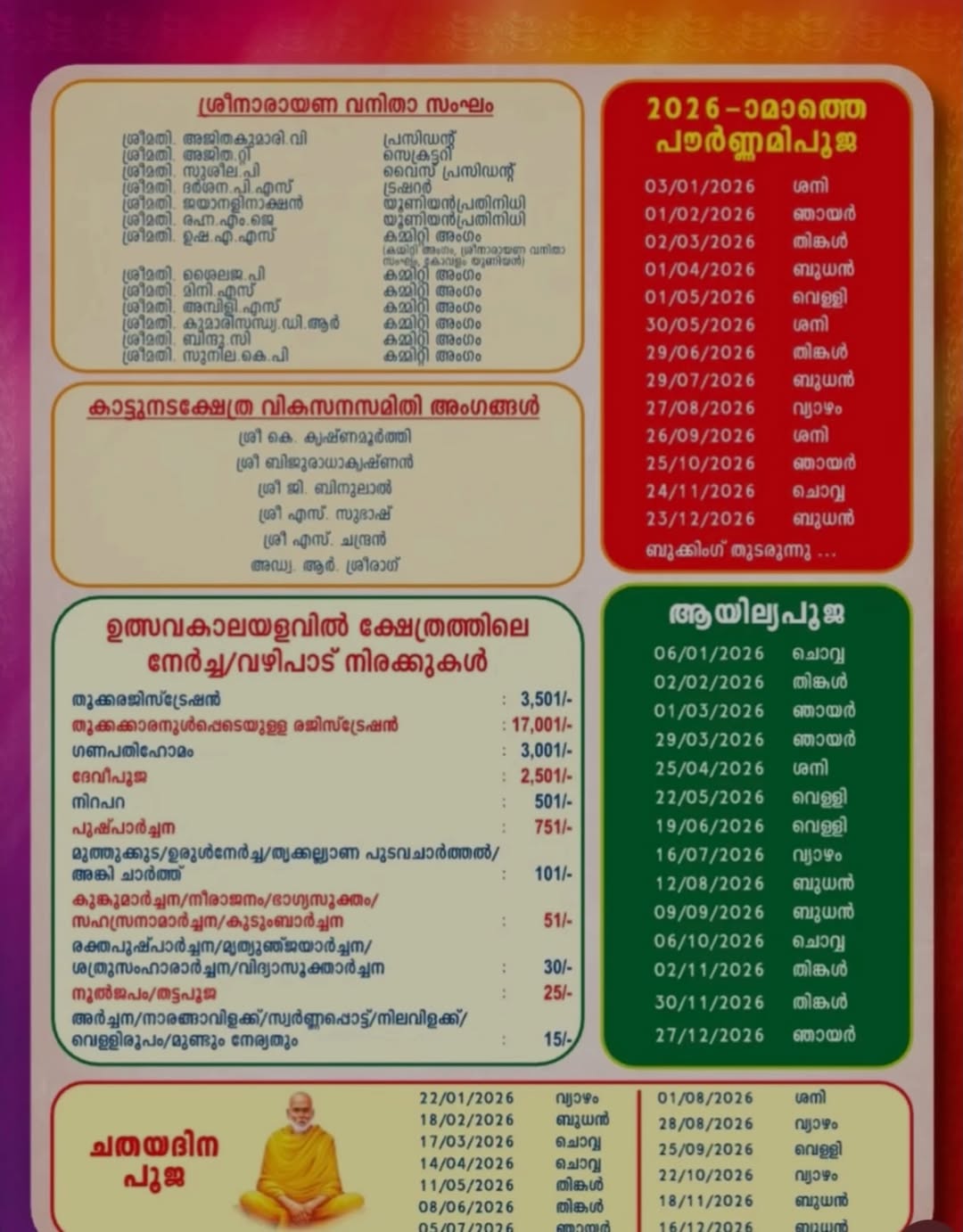 Annadanam feast offered to devotees during festival