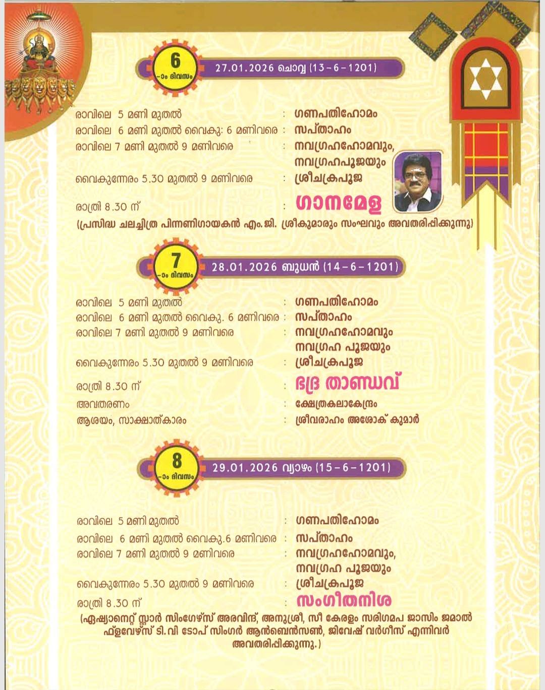 Traditional rituals of Pongala Mahotsavam 2026 at Thozhuvankode Devi Temple